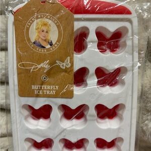 Dolly Parton Red Butterfly Shaped Ice Tray